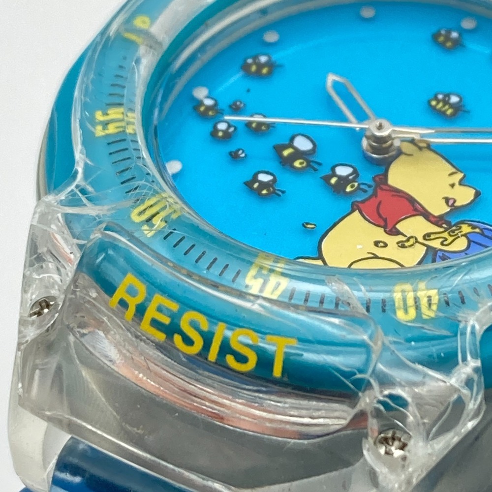 Disney Winnie the Pooh Women's Watch 37mm Light Up Blue WR 30M New Battery 9" - Picture 6 of 17